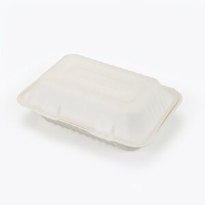 Bagasse 9"x6" Hot Dog Clamshell