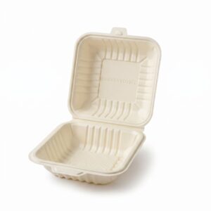 Cornstarch 6"x6" Hamburger Clamshell