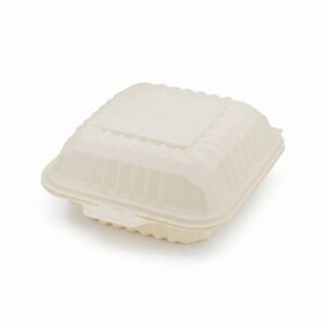 Cornstarch 6"x6" Hamburger Clamshell