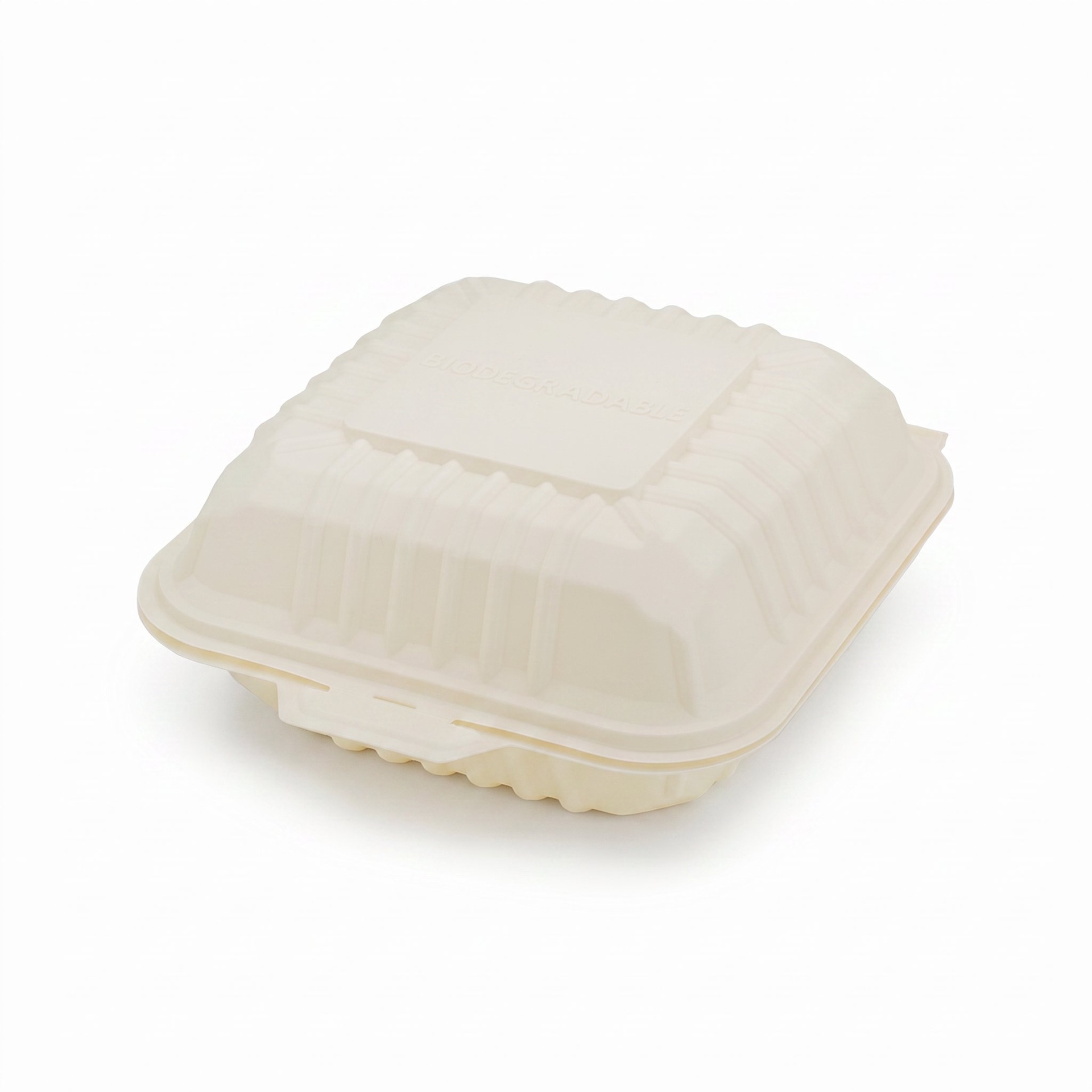 Cornstarch 6″x6″ Hamburger Clamshell
