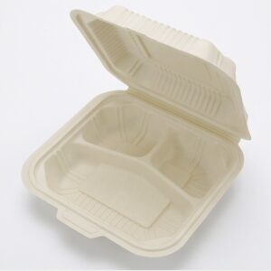 Cornstarch 8"x8" 3-Comp Clamshell